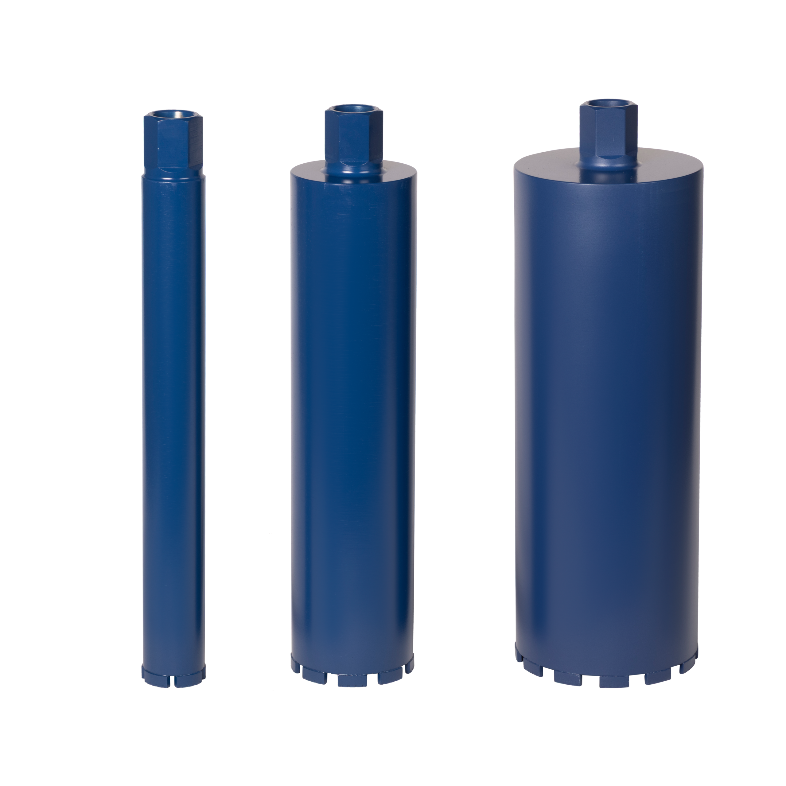 An assortment of Glacier Diamond core bits.