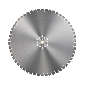 24-inch Glacier Diamond wall saw blade with arbor.